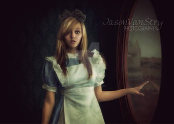 Alice and the Looking Glass (blue dress version) by missourimedic