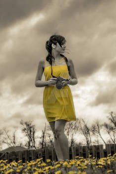 Yellow Dress (#2, selective saturation)
