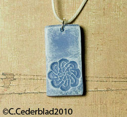 Polymer clay pendant