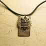 Steampunk owl necklace