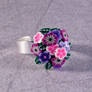 Flower bouquet ring