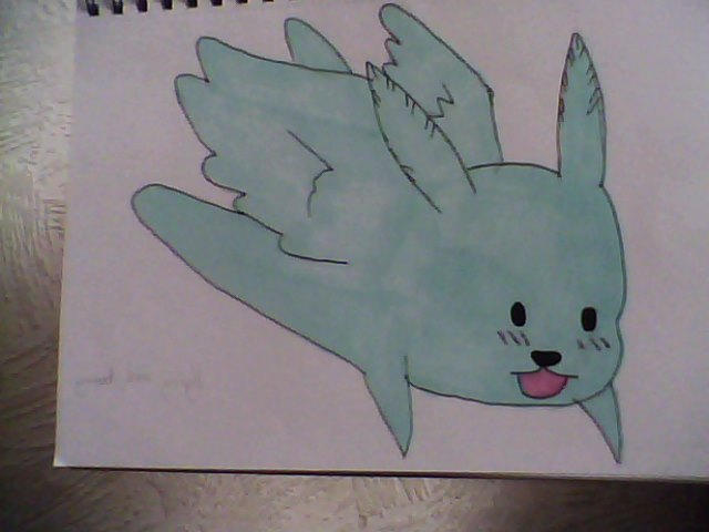 Flying Mint Bunny by Tiny-Bears on DeviantArt