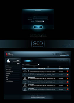 G0D adminpanel interface