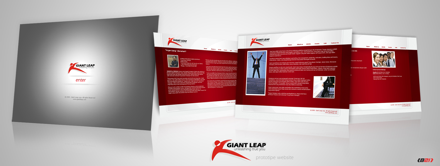 Giant Leap prototipe website