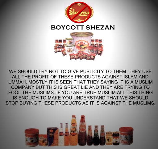 Boycott Against shezan