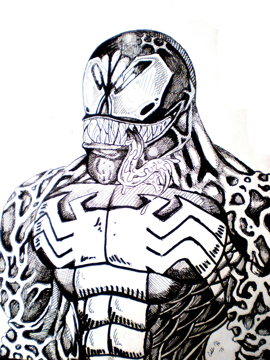 Venom drawing