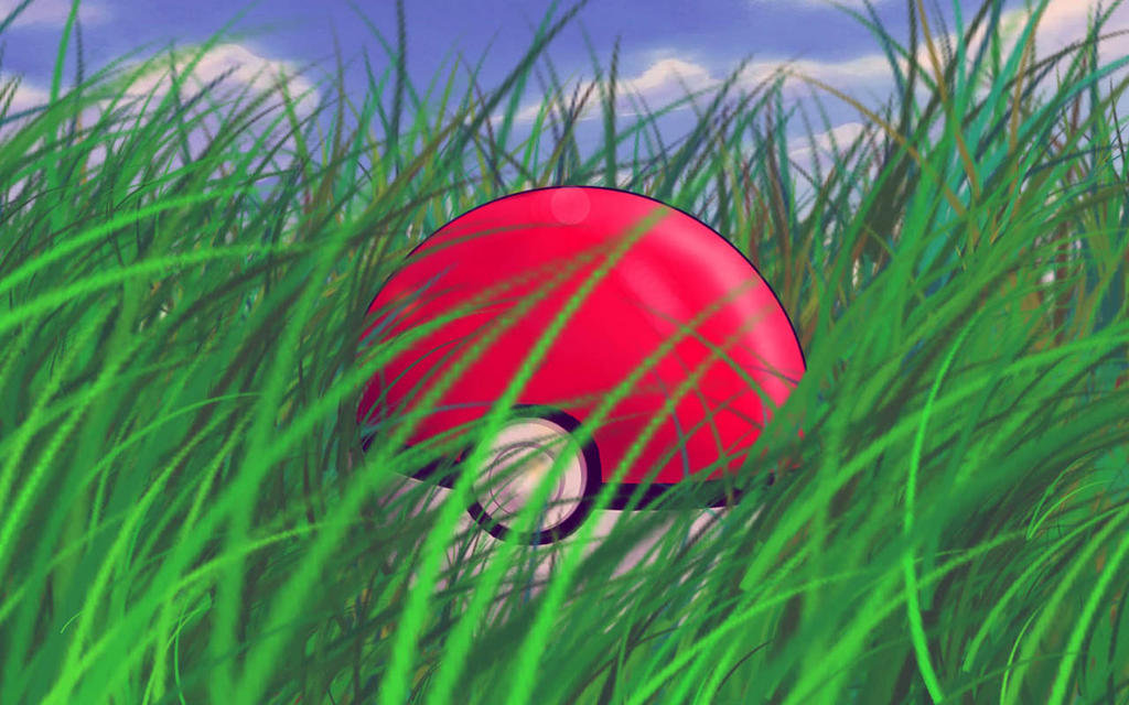 pokeball in the grass