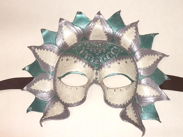 Silver and turquoise Ren Faire Mask by Radioactive-buttrfly on DeviantArt