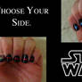 Lightsaber Nails: Choose Your Side Wisely