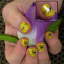 Yellow Flower Nails