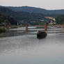 Heidelberg - Neckar river tour boat near the lock