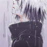 Sasuke in the rain