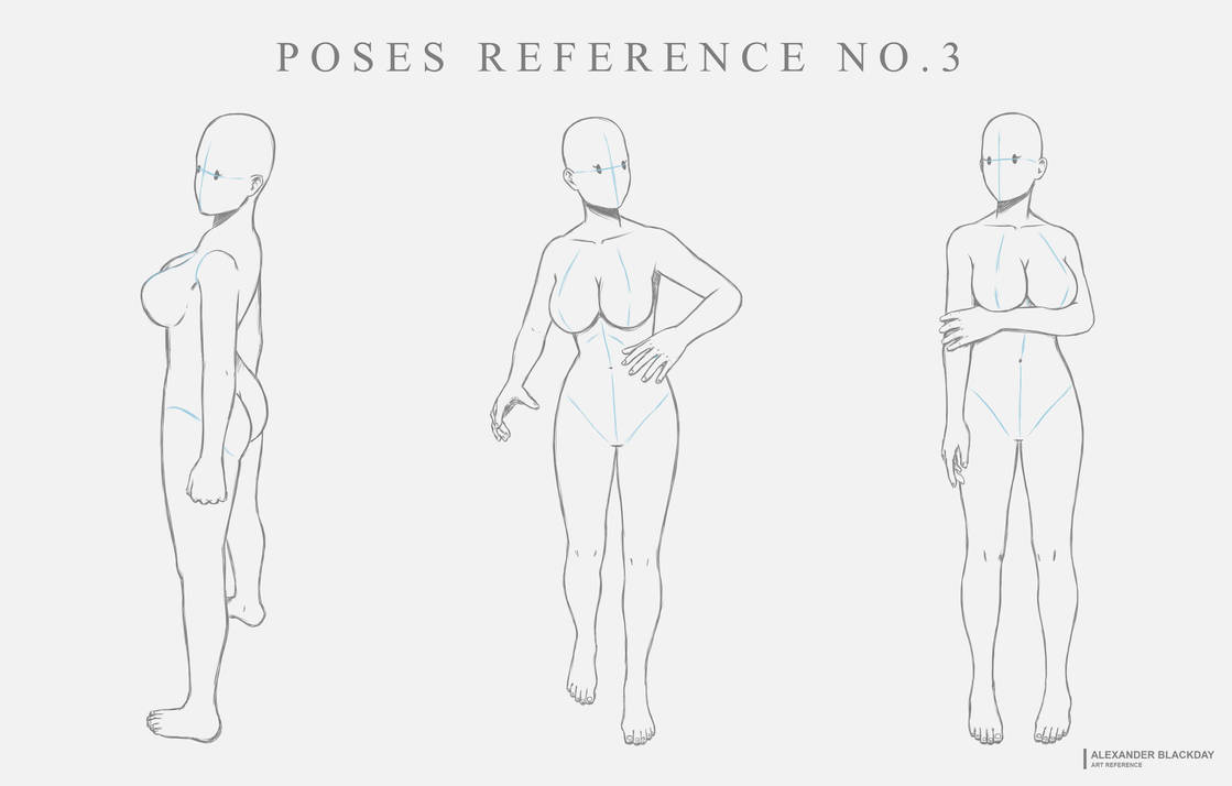 Basic Poses Ref Poses Reference No. 3 by Alexander-Blackday on DeviantArt