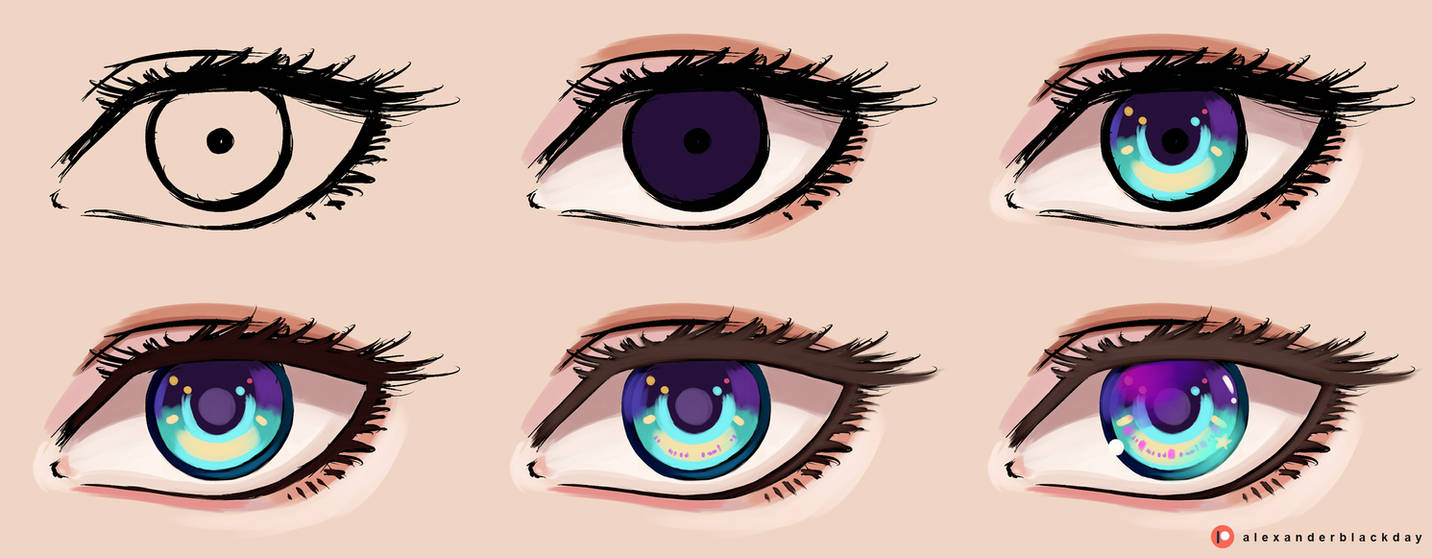 Digital Painting Tutorial - Eye 2 by Alexander-Blackday on DeviantArt