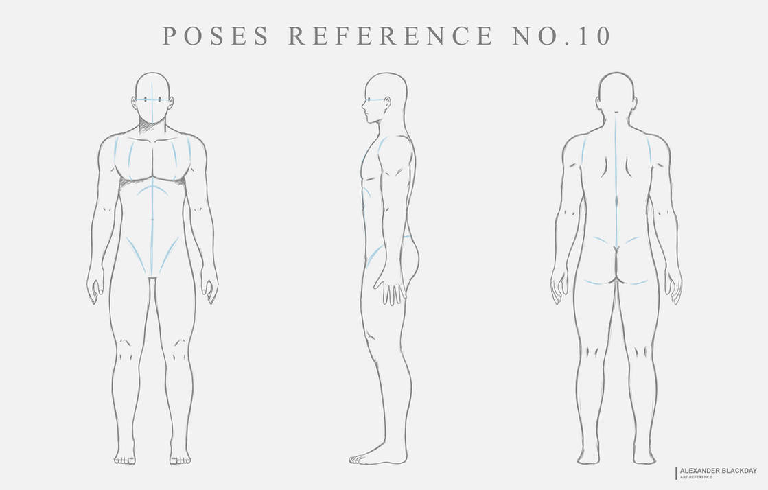 Basic Poses Ref Poses Reference No. 10 by Alexander-Blackday on DeviantArt