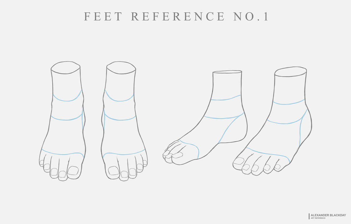 Feet Reference No. 1 by Alexander-Blackday on DeviantArt
