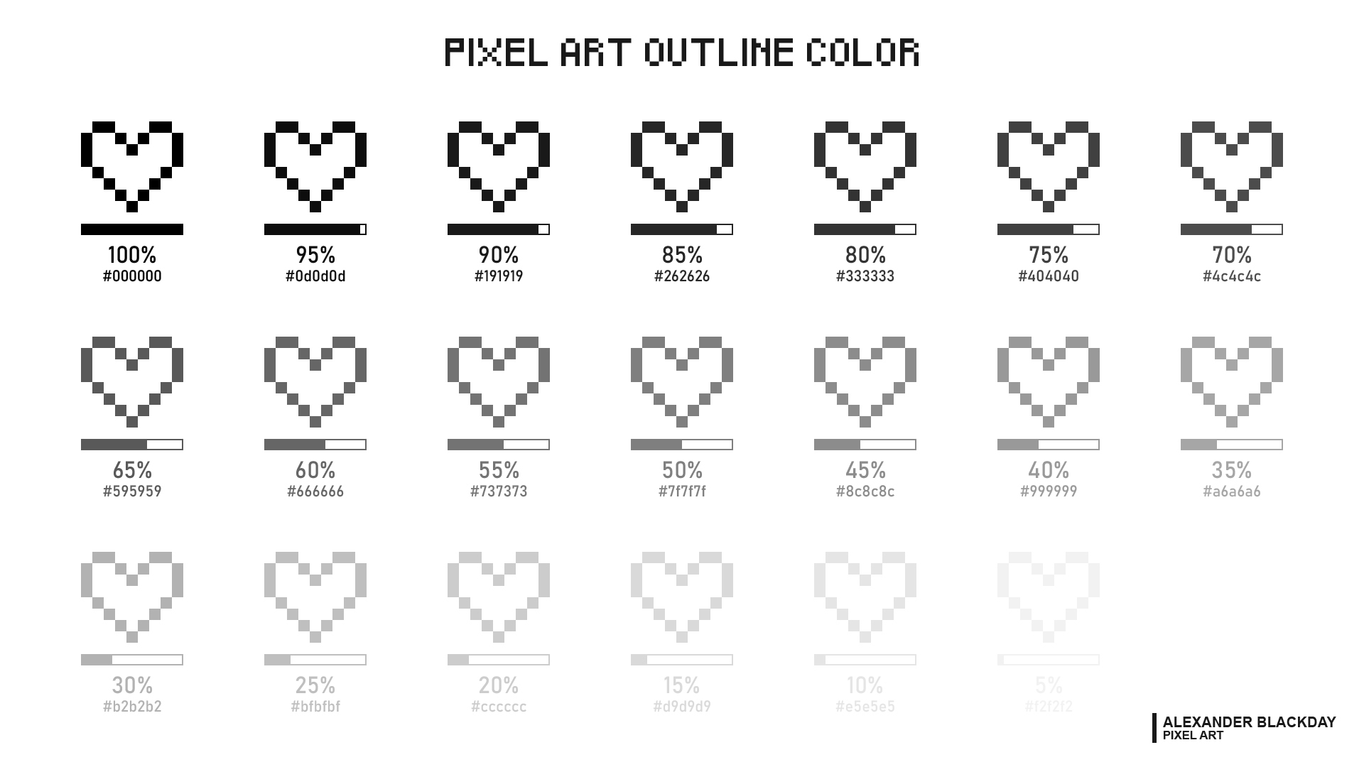 Pixel Art Outline Color Template by Alexander-Blackday on DeviantArt