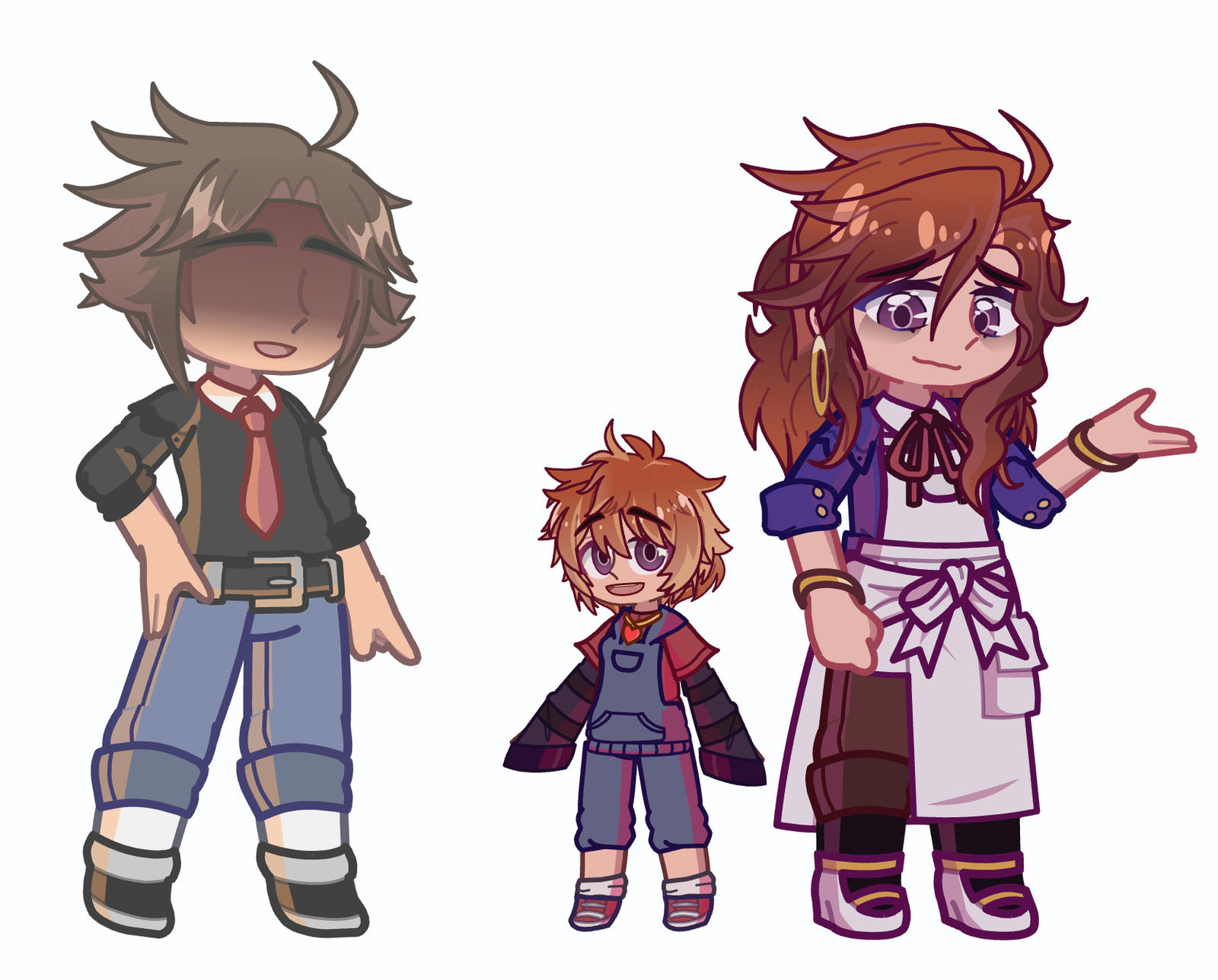 Not me struggling to redesign old gacha life villain ocs i made 2