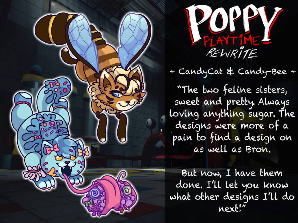 Poppy Playtime REWRITE CandyCat Cat Bee By Tylerrosestorey810 On poppy-playtime-rewrite-candycat-cat-bee-by-tylerrosestorey810-on