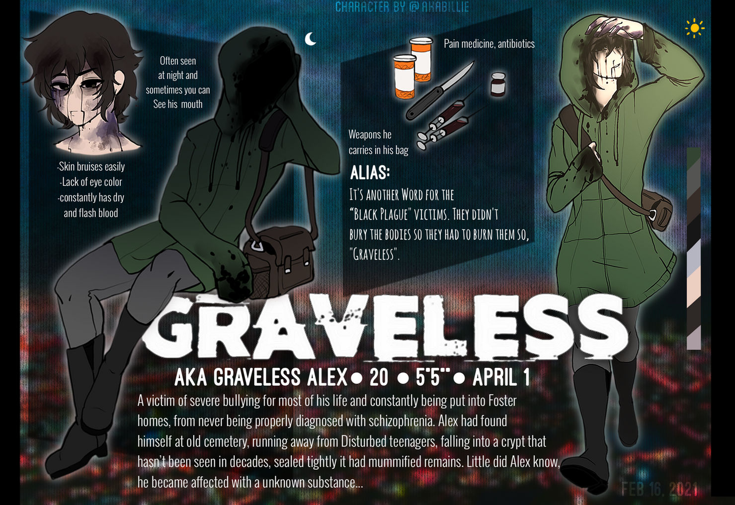 creepypasta oc - graveless alex (BIG UPDATE)