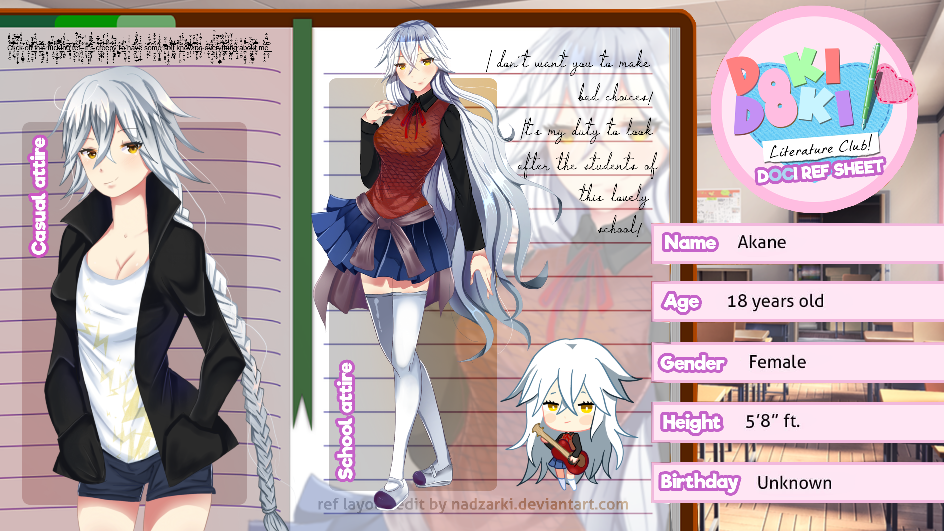 Doki doki character ref- Akane