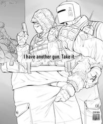 Wrong Gun [R6 fanart]