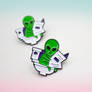 Toilet Alien Enamel Pin