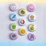 Pastel Stardew valley Buttons
