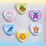 Heart Pastel Stardew Buttons