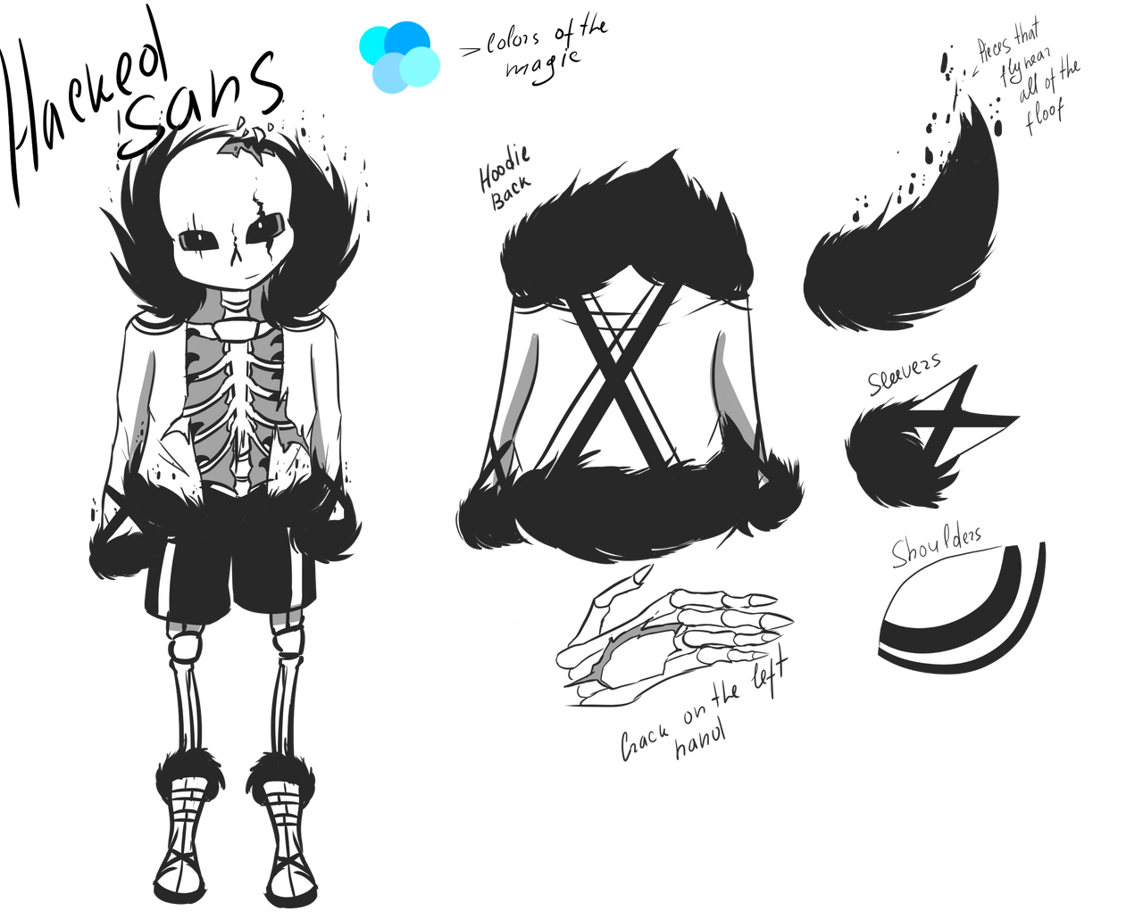 Crashtale Crashtale - Hacked Sans (AKA Glitch) - Concept art by Irayuune on ...