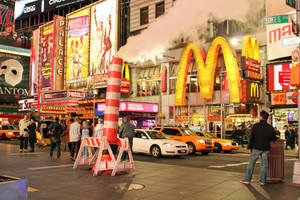 Times Square according to plan