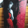 Girl in the red dress - Canvas