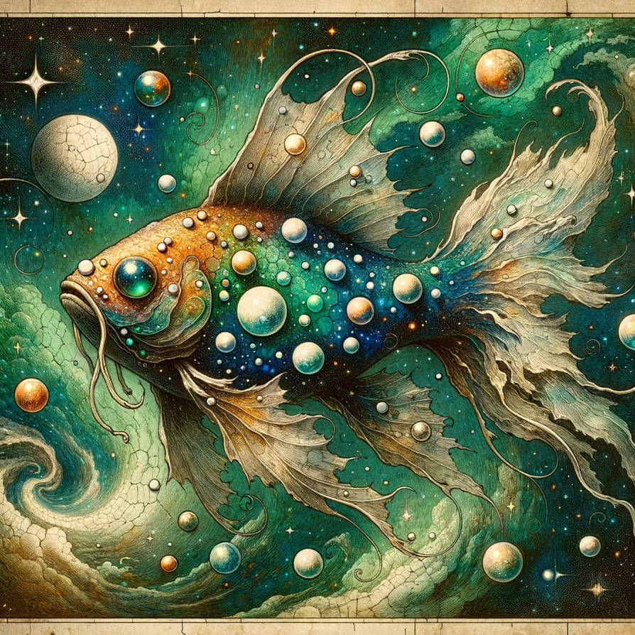 Cosmic Redfish Cosmic fish by TanjaGrimstvedt on DeviantArt