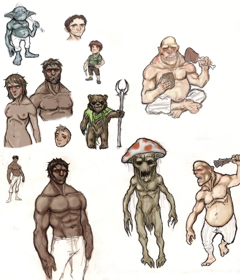 Unique Humanoid Races Fantasy Humanoid Races