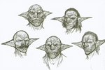 Goblin Face archetype Sketches by OnHolyServiceBound