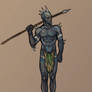 Lom with spear