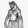 Female Gnoll Hyena Sketch