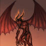 Flying Imp Demon - Coloured