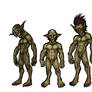 Goblin Types Night City Cove War Coloured Sketches