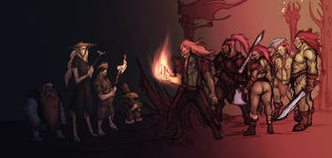 Orc Master Race Coloured Sketch
