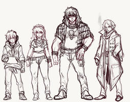 Dead Enders Sketch Reference Lineup