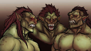 Orc Face Sketches Remake