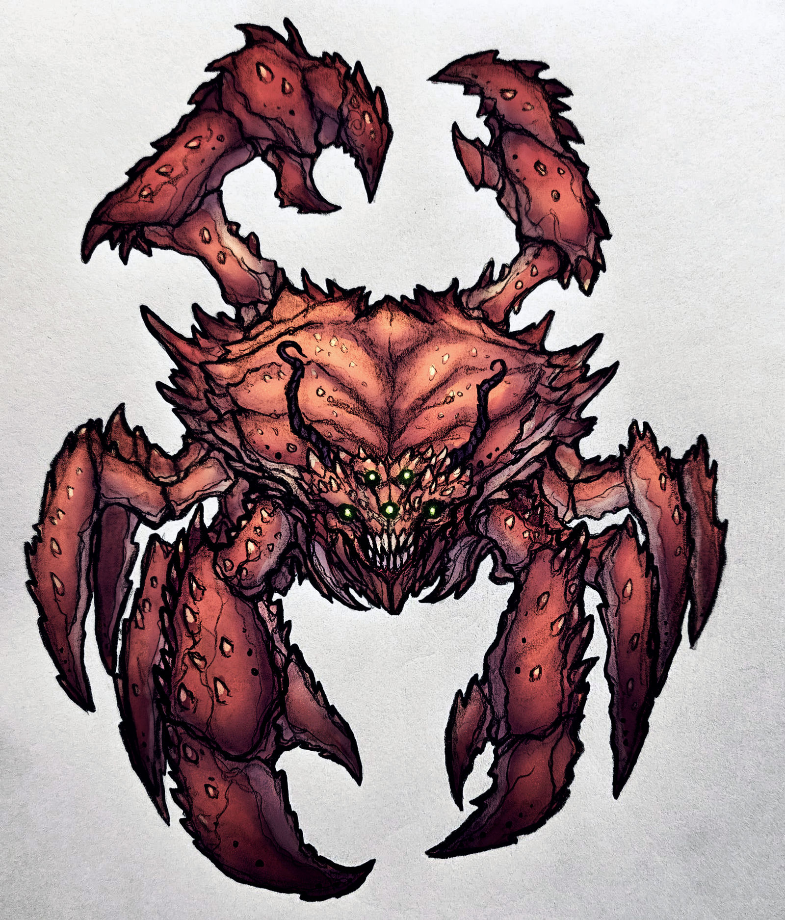 Crab Monster by OnHolyServiceBound on DeviantArt