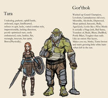Oblivion Characters: Tara and Gor'thok