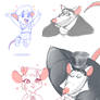 Giving a kiss to your hand~  Ratigan and Olivia 