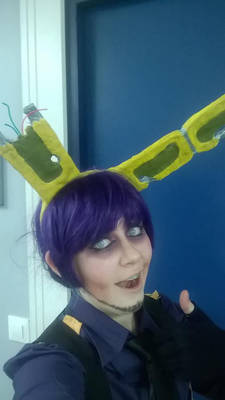 Purple Guy with Springtrap's ears ...what ?