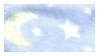 soft blue moon stars blanket aesthetic stamp
