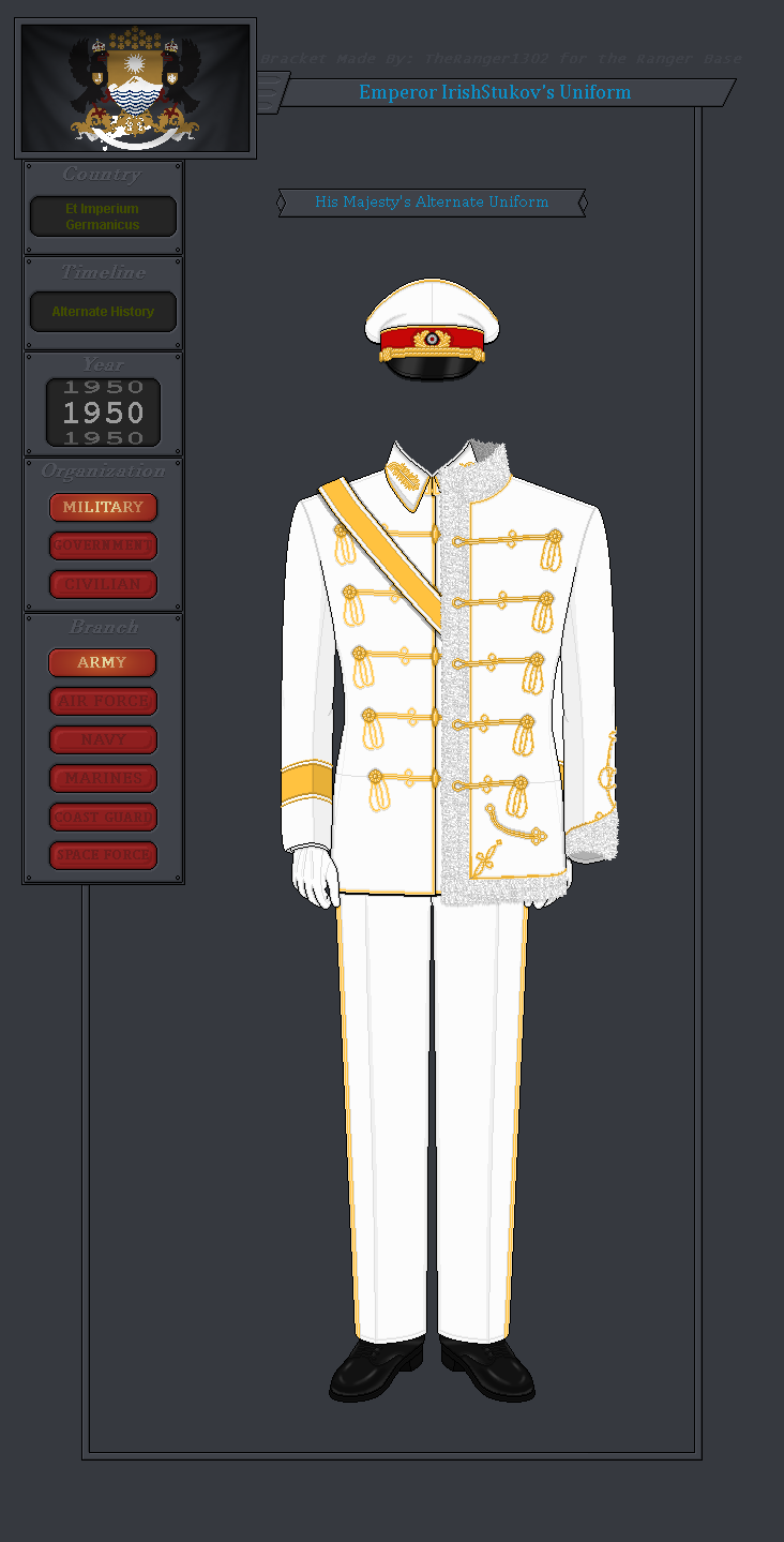Emperor IrishStukov's Alternate Uniform