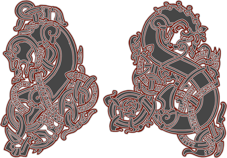 Knotted Wolves Knots: Wolf by Feivelyn on DeviantArt