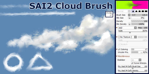 SAI2 Cloud Brush specs